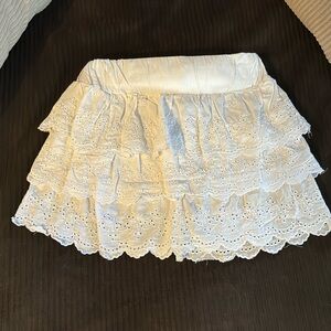 Rue21 White Eyelet Mini Skirt
